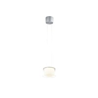 Bankamp Grand LED Pendelleuchte, Ø: 20 cm, Vertical flex, Aluminium eloxiert, Kristallglas klar