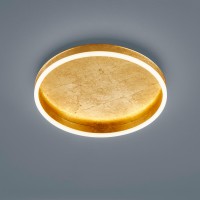 Helestra Sona LED Deckenleuchte, Ø: 40 cm mit Casambi-Modul, Blattgold