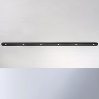 Bopp Close LED Deckenleuchte, 110 x 5 cm, schwarz eloxiert