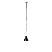 Rotaliana Luxy H5 Pendelleuchte, Kabel: schwarz, Schirm: schwarz glänzend