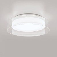 Peill+Putzler Cyla LED Wand- / Deckenleuchte, Ø: 40 cm, Klarglas