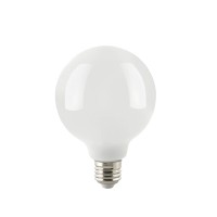 Sigor LED Filament Globelampe E27 opal, 9 W, 2700 K, dimmbar, Ø: 8 cm