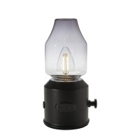 PR Home Lystra LED Akkuleuchte, schwarz (eingeschaltet)
