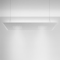 Artemide Architectural Eggboard Matrix LED Pendelleuchte, Direkt / Indirekt, 160 x 80 cm, weiß