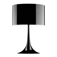 Flos Spun Light T Tischleuchte, T2, Höhe: 68 cm, schwarz glänzend