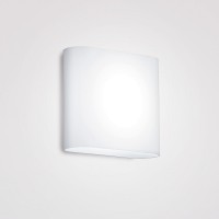 Peill+Putzler Loop LED Wandleuchte, 22,5 x 20 cm, Opalglas