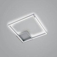 Knapstein Yoko-Q500 LED Deckenleuchte, Nickel matt