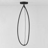 Artemide Arrival LED Soffitto, App-kompatibel, Höhe: 130,1 cm, schwarz matt