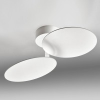 LupiaLicht Plate 2 LED Wand- / Deckenleuchte, weiß