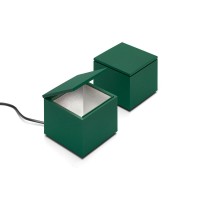Cini & Nils Cuboluce LED Tavolo, grün seidenmatt