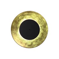 Fontana Arte Lunaire LED Wandleuchte, Ø: 75 cm, Gold / schwarz