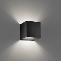 Lodes Laser Cube 10 x 10 LED Wandleuchte, schwarz matt