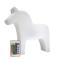 8 seasons design Shining Horse RGB LED Dekoleuchte, weiß