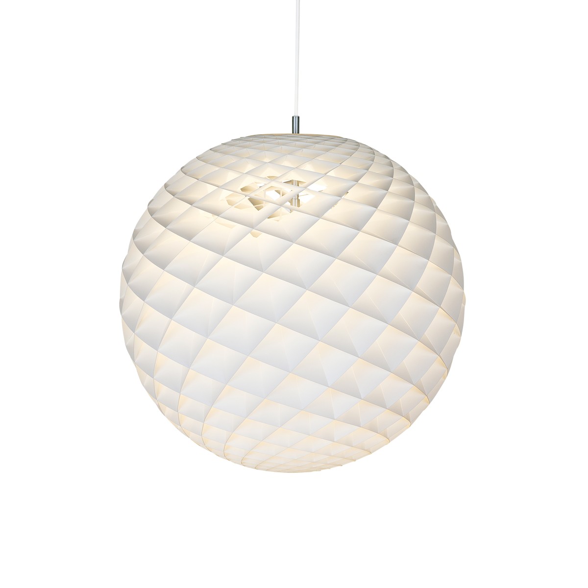 Louis Poulsen Patera LED Pendelleuchte, Ø: 45 cm, 2700 K, weiß matt