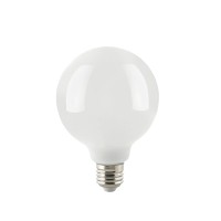 Sigor LED Filament Globelampe E27 opal, 7 W, 2700 K, dimmbar, Ø: 8 cm