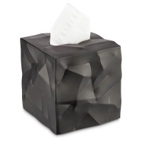 Essey Wipy Cube I Kosmetiktücher-Box & Tuchspender, schwarz (Tücher nicht inbegriffen)
