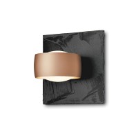 Oligo Grace Unlimited LED Wandleuchte, Schiefer Struktur, Tunable White, Kopf: Satin copper