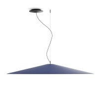 Luceplan Koinè LED Sospensione, Ø: 110 cm, blau matt