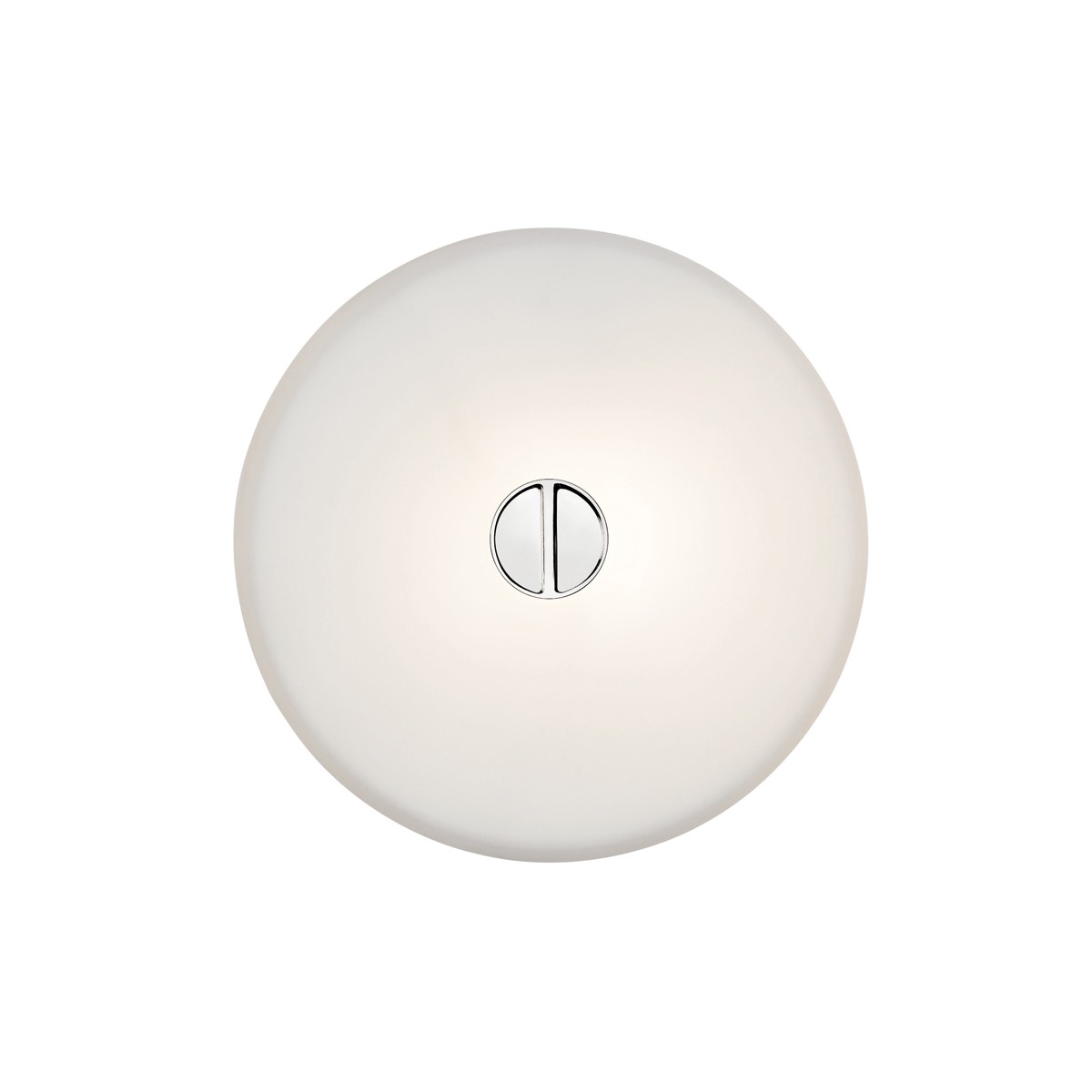 Flos Mini Button Wand- / Deckenleuchte, Opalglas, IP40