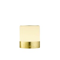 Luve Elevata Button LED Tischleuchte, Höhe: 18,5 cm , Blattgoldoptik