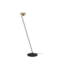 Occhio Sento E lettura "air" LED Leseleuchte, 125 cm, 2700 K, Ausrichtung: rechts vom Objekt, Bronze / schwarz matt