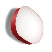 LZF Lamps Guijarro Large LED Wand- / Deckenleuchte, rot