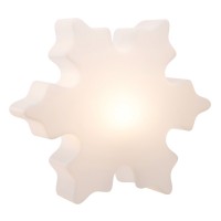 8 seasons design Shining Crystal Dekoleuchte, 60 cm, weiß (eingeschaltet)