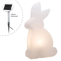 8 seasons design Shining Rabbit LED Solar- / Dekoleuchte, Höhe: 70 cm, weiß
