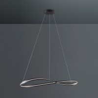 Escale Infinity LED Pendelleuchte, 105 x 80 cm, anthrazit
