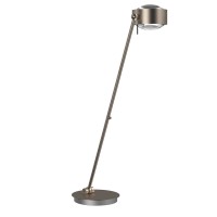 Top Light Puk Maxx Table LED Tischleuchte, 80 cm, Gehäuse, Nickel matt, mit Einsätzen Linse klar / Linse klar (Einsätze nicht inbegriffen)