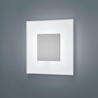 Helestra Vada LED Wand- / Deckenleuchte, 27 x 27 cm, Nickel matt