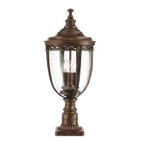 Elstead Lighting Feiss English Bridle Sockelleuchte, Höhe: 63,8 cm, Bronze (Leuchtmittel nicht inbegriffen)
