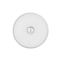Flos Mini Button Wand- / Deckenleuchte, IP44, Polykarbonat weiß