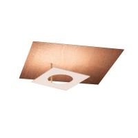 Icone Petra 50 LED Wand- / Deckenleuchte, Kupfer / weiß
