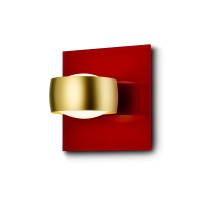 Oligo Grace Unlimited LED Wandleuchte, rot, Tunable White, Kopf: Gold matt