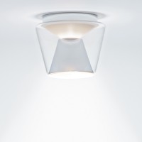 Serien.lighting Annex Ceiling Medium LED Deckenleuchte, Schirm klar / verchromt