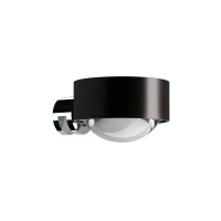 Top Light Puk Mini Fix LED Klemmleuchte, Gehäuse, Auslaufmodell, schwarz lackiert / Chrom, mit Glas satiniert / Linse klar (nicht inbegriffen)