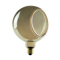 Segula LED Floating Globe 150 90° smokey grau E27, 6 W, 1900 K, dimmbar, Ø: 15 cm