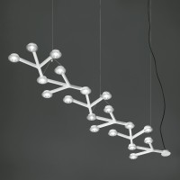 Artemide Design LED Net Line 125 Sospensione, App-kompatibel, weiß glänzend