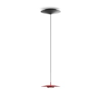 Luceplan Koinè LED Sospensione, Ø: 20 cm, rot matt