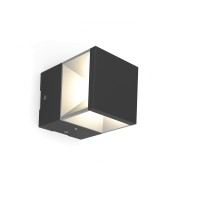 Mobilux Squareline LED Wand- / Mini Pollerleuchte, dunkelgrau / weiß