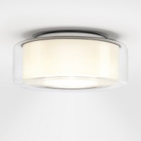 Serien.lighting Curling Ceiling L LED Deckenleuchte, Glas klar, Reflektor: zylindrisch opal (©serien.lighting)
